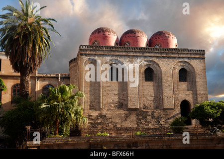 Cappella di San Cataldo, normannischen Stil Medievalo Kirche, Palermo, Sizilien Stockfoto