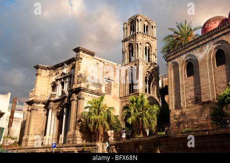 Kirche Santa Maria Dell'Ammiraglo, Palermo, Sizilien Stockfoto