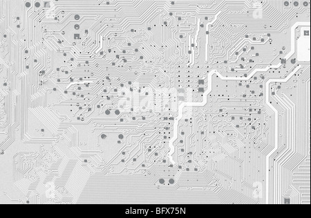 Abstrakten elektronischen schwarzen und weißen Hintergrund Stockfoto