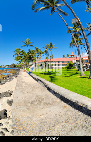 Kona Inn shopping Village, Kailua-Kona, Big Island von Hawaii Stockfoto