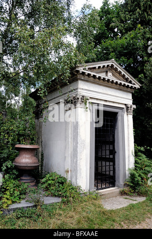 Mausoleum Abney Park Friedhof Stoke Newington London England UK Stockfoto