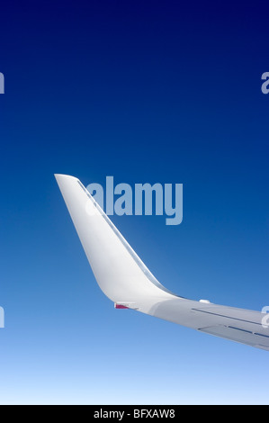 Blended Winglet auf Boeing 737-800. Stockfoto