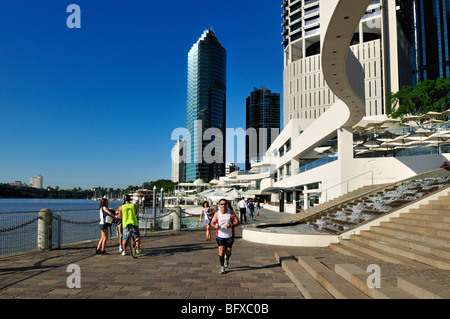 Eagle Street Pier am Brisbane River, Brisbane, Queensland, Australien Stockfoto