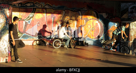 Southbank Skatepark, London, UK. Stockfoto