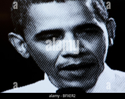 Computer manipuliert Foto von US-Präsident Barack Obama Stockfoto