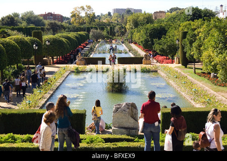 Córdoba, Spanien. Gärten des Alcazar der christlichen Könige. Stockfoto