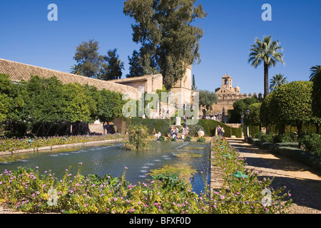 Córdoba, Spanien. Gärten des Alcazar der christlichen Könige. Stockfoto