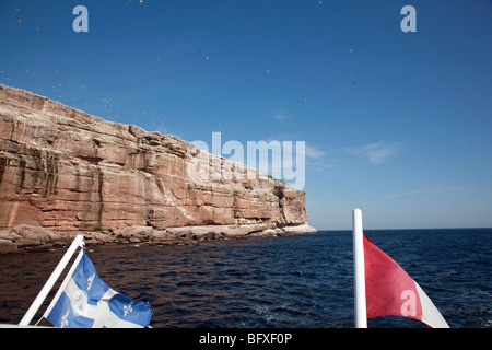 Auf dem Weg zur Insel Bonaventure in Gaspésie, Quebec Stockfoto