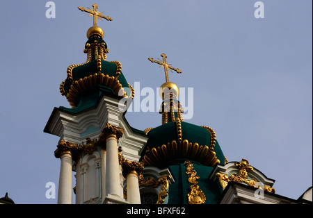 Die Sankt-Andreas Kirche in Kiew, Ukraine Stockfoto