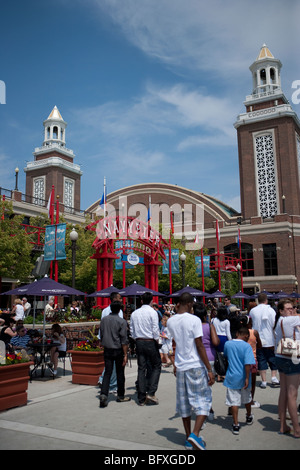 Navy Pier am Lake Michigan, Chicago, Illinois, Vereinigte Staaten von Amerika Stockfoto