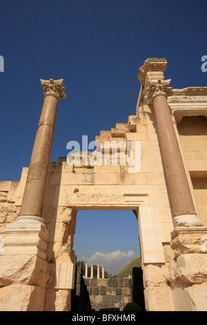 Israel, Beth Shean Valley. Das römische Theater von Skythopolis Stockfoto