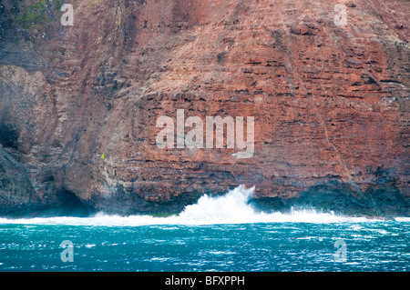 Honopu, Na Pali Coast, Kauai, Hawaii Stockfoto
