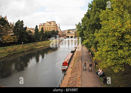 Datum Stadt Bath, Somerset, August 2009 Stockfoto