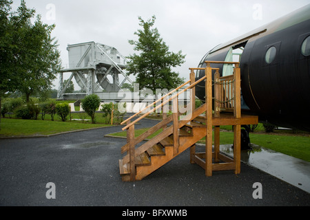 Replikat Horsa Segelflugzeug im Airborne Museum, Denkmal Pegasus, Normandie, Frankreich Erinnerung an D-Day, Juni 1944 Stockfoto