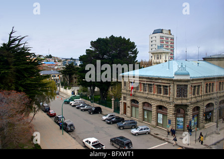 Zentrum von Punta Arenas, Chile Stockfoto