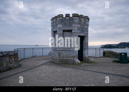 Stein-Struktur auf die Hacke in Plymouth, Devon Stockfoto