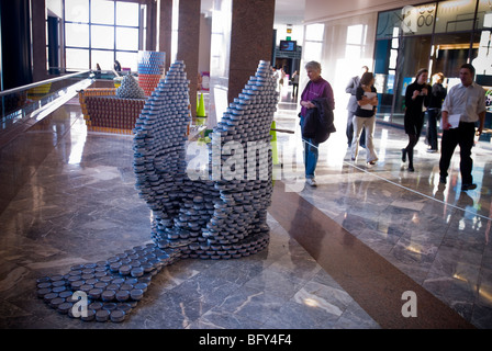 17 canstruction Design Wettbewerb in New York, Stockfoto