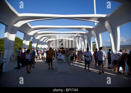 Arizona Memorial, Pearl Harbor, Oahu, Hawaii Stockfoto