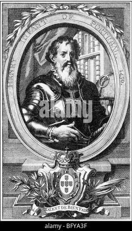 Heinrich der NAVIGATOR Portugiesisch Prinz (1394-1460) Stockfoto