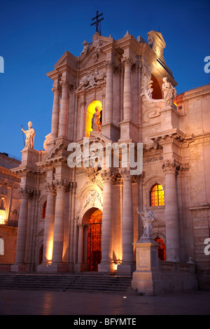 Der Barock Duomo (Kathedrale), Syrakus (Siracusa), Sizilien Stockfoto