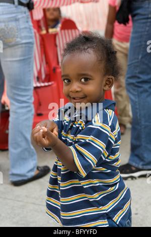 Multikulturellen Kindergarten/Kinderbetreuung Zentrum in Brooklyn, New York. Stockfoto