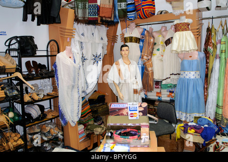 Craft Shop, internationalen Flughafen Addis Abeba Äthiopien Stockfoto
