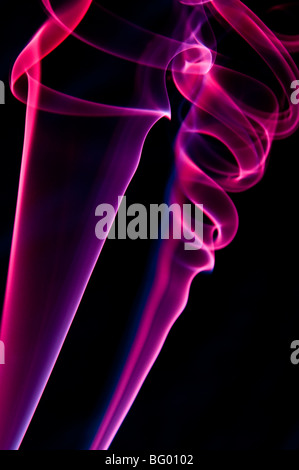 Farbiger Rauch, Studio-Shootings Stockfoto