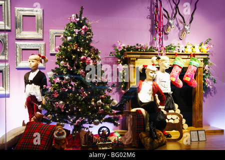 Chrstmas Fenster im Kaufhaus "El Corte Inglés" in Spanien Stockfoto