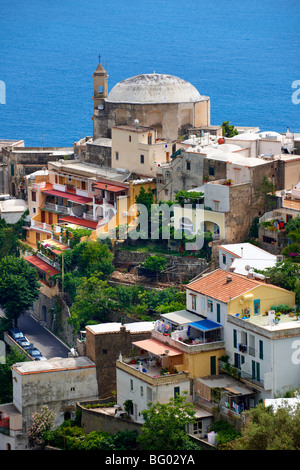 Die mondänen von Positano, Amalfiküste, Italien Stockfoto