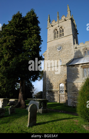 Allerheiligenkirche, Hough auf dem Hügel, Lincolnshire, England. Stockfoto