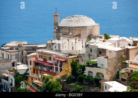 Die mondänen von Positano, Amalfiküste, Italien Stockfoto
