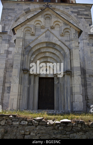 Nordportal am Kloster Studenica, Serbien Stockfoto