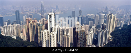 Hong Kong vom Victoria Peak Lookout Stockfoto