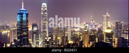 Hong Kong Skyline und den Hafen Stockfoto