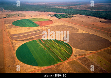 Kreis Grundstück Bewässerung, Australien Stockfoto