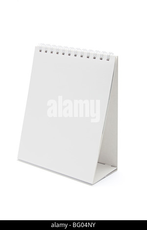 Leerer Desktop-Kalender mit textfreiraum für sogenannt, Text und design Stockfoto