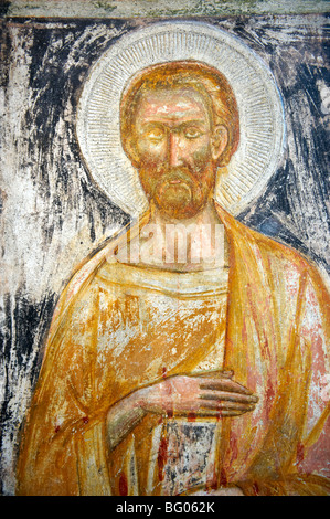 Späten mittelalterlichen Fresko 13 des 14. Jahrhunderts von the Cathedral Museum Kapelle, Amalfi, Italien Stockfoto