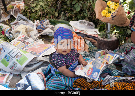 Mercado Central der kommunalen Hauptmarkt in Antigua Guatemala. Stockfoto