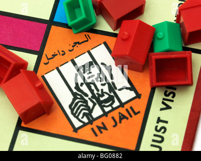 Arabische Monopoly-Spiel Stockfoto