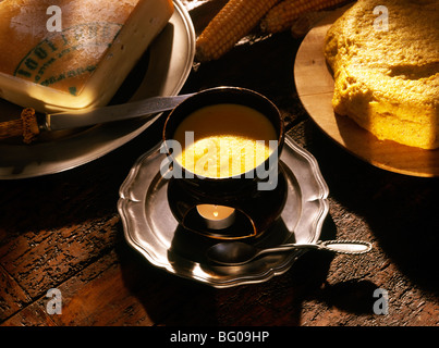 Käse-Fondue Stockfoto