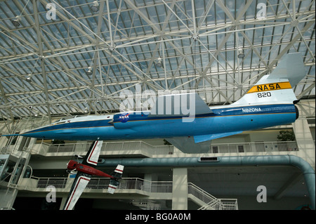 Lockheed F - 104C Starfighter auf statische Anzeige in der großen Galerie des Museum of Flight, Boeing Field, Seattle Stockfoto