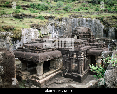 Höhle 30, Ellora, UNESCO-Weltkulturerbe, Maharashtra, Indien, Asien Stockfoto