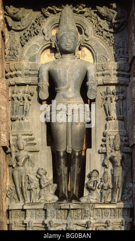 Statue von Suria, Sonne-Bügel, stammt aus dem 13. Jahrhundert, UNESCO-Weltkulturerbe, Konarak, Orissa, Indien, Asien Stockfoto