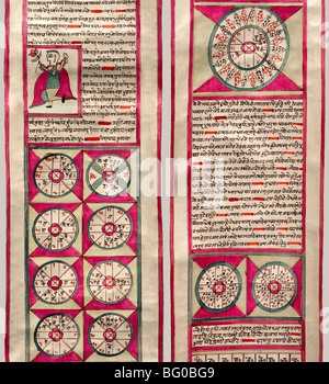 Indische Astrologie Diagramm in Delhi, Indien, Asien Stockfoto