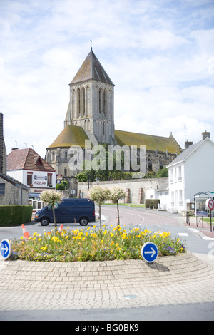 Kirche St. Samson in Ouistreham, Normandie, Frankreich Stockfoto