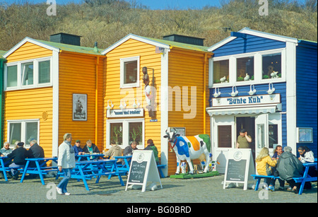 Hummerbuden (Hummer Stände), Insel Helgoland, Nordsee, Deutschland Stockfoto