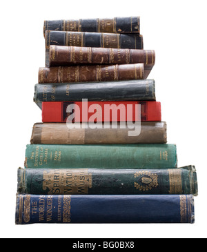 Bücher, Stapel, Haufen, Bibliothek, Antiquariat, wissen, lernen Stockfoto