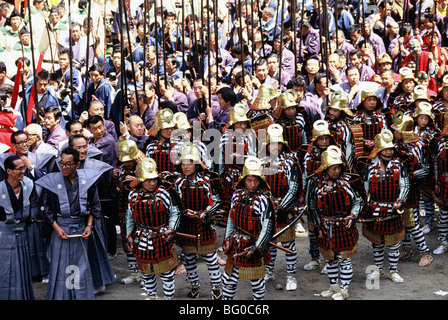 Das Samurai-Festival in Geschichtliches, Nikko, Japan, Asien Stockfoto