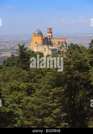 Pena Nationalpalast, UNESCO-Weltkulturerbe, Sintra, Portugal, Europa Stockfoto