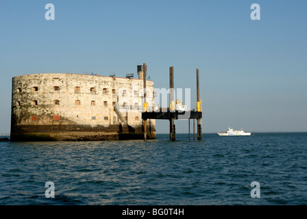 Fort Boyard, in der Nähe von Ile d'Oleron, Charente-Maritime, Frankreich, Europa Stockfoto